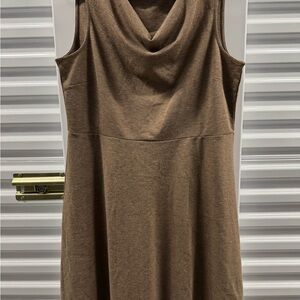 Lands' End Sleeveless Brown Mini Dress